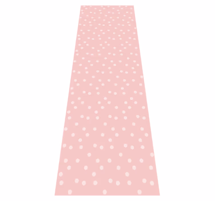 Vinyl tapijt slaapkamer zacht pastel baby kleuren stippen - TenStickers
