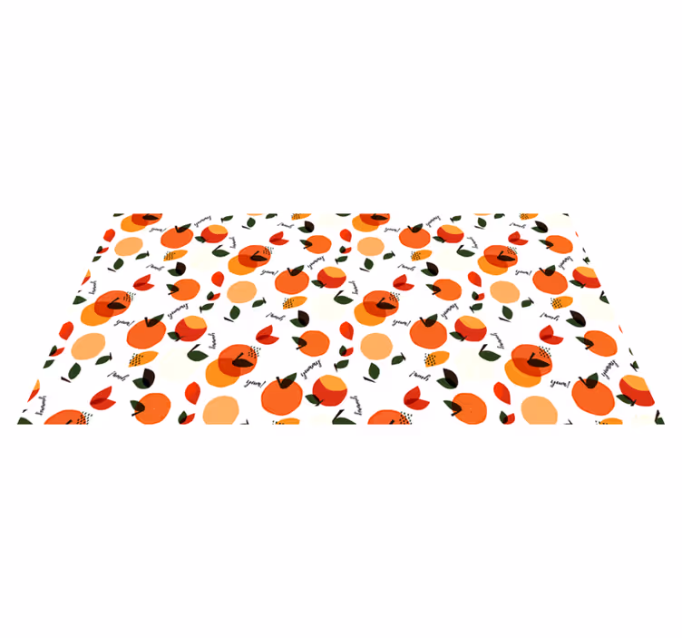Vinyl tapijt natuur fruit geïnspireerd arrangement - TenStickers