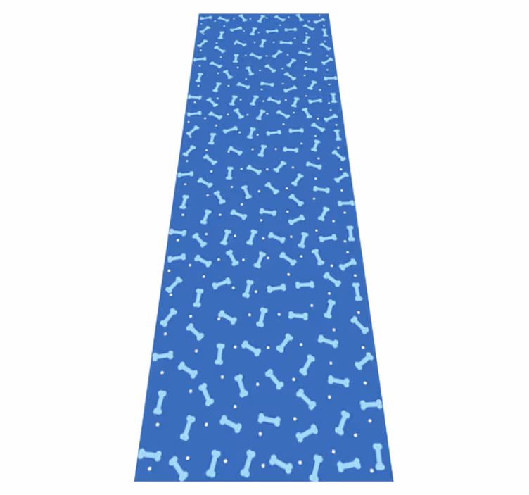 Vinyl tapijt slaapkamer verbluffende blauwe botten - TenStickers