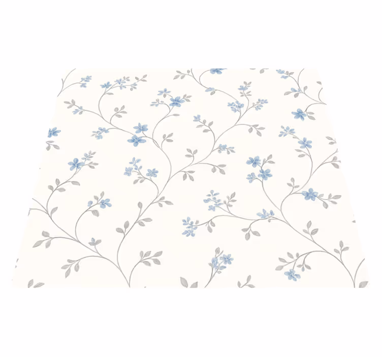 Vinyl tapijt slaapkamer klassiek blauw weidepad - TenStickers