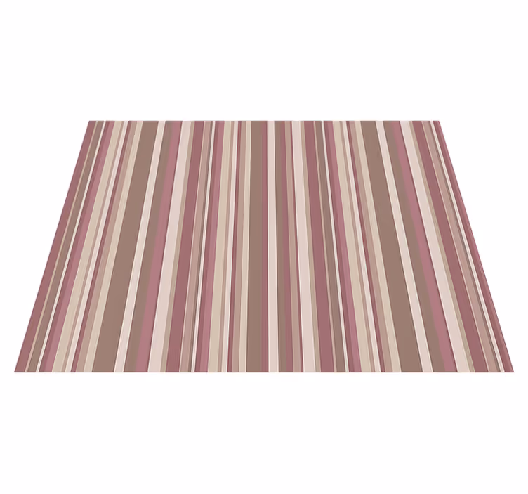 Vinyl tapijt slaapkamer stripped pink - TenStickers