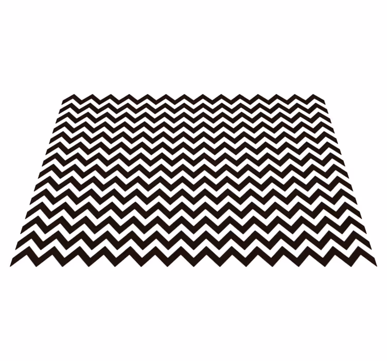 Vinyl tapijt geometrisch zigzag strepen - TenStickers