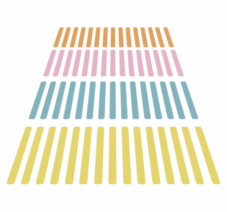 Vinyl tapijt geometrisch confetti stickers - TenStickers