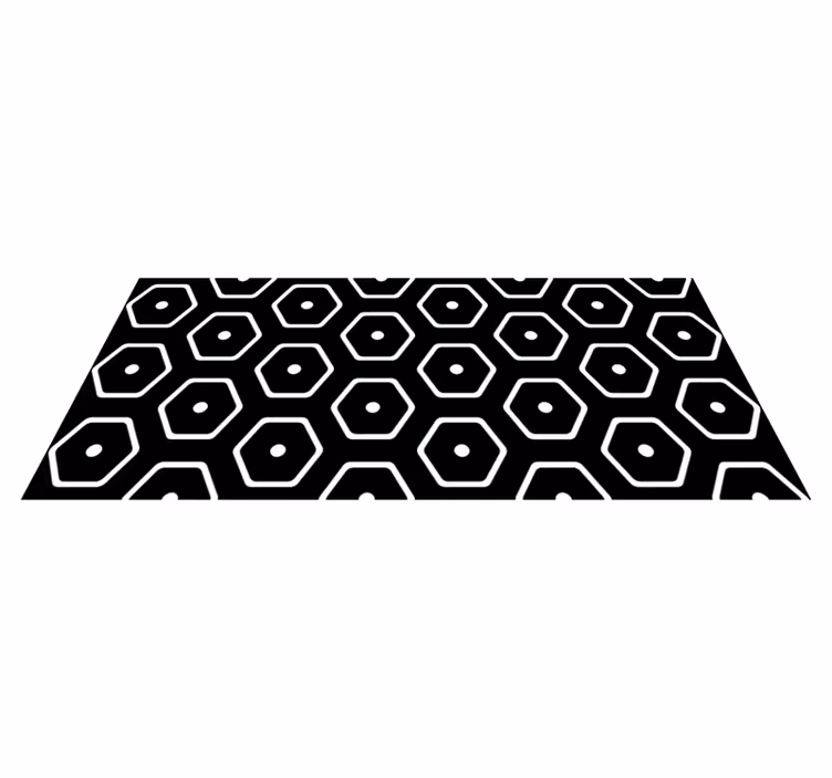 Vinyl tapijt geometrisch minimalistisch patroon - TenStickers