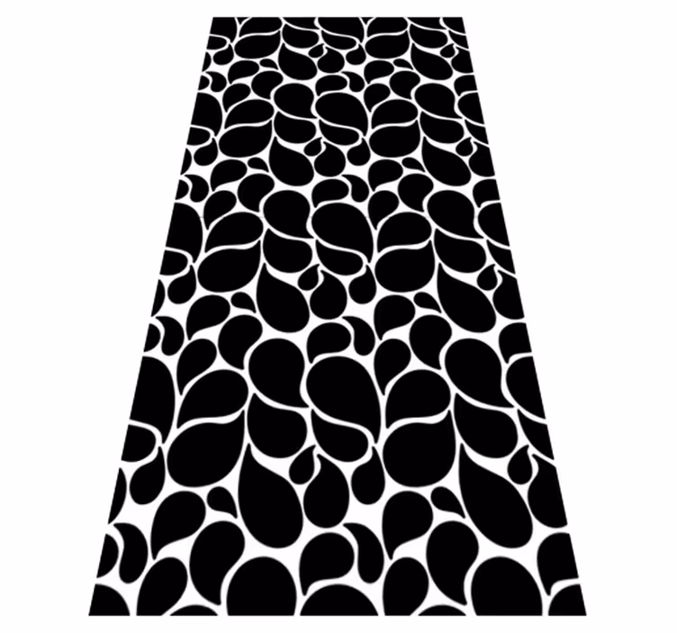 Vinyl tapijt geometrisch waterdruppels - TenStickers