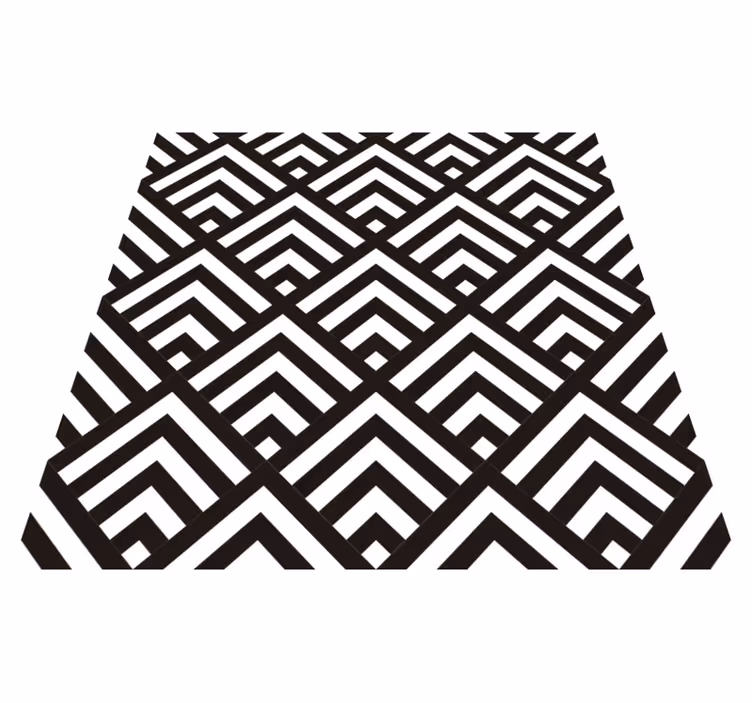 Vinyl tapijt geometrisch diamanten - TenStickers