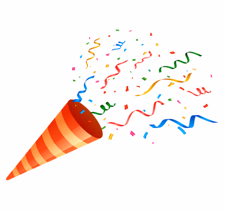Vinyl tapijt geometrisch feestelijke confetti - TenStickers
