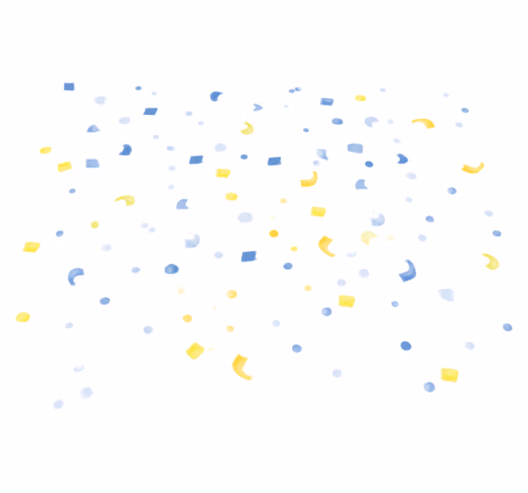 Vinyl tapijt geometrisch aquarel confetti - TenStickers