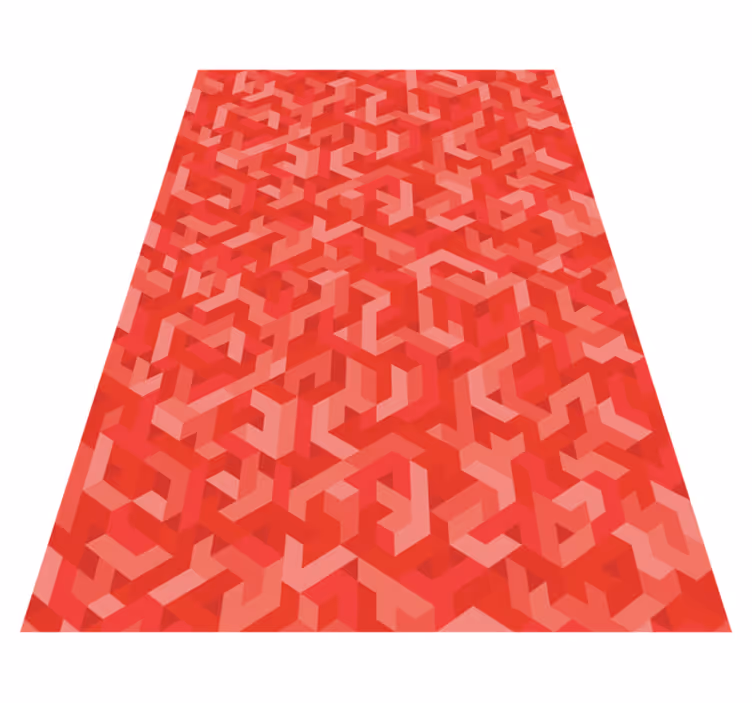 Vinyl tapijt geometrisch complexe geometrische configuratie - TenStickers