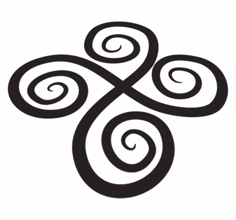 Vinyl tapijt geometrisch elegant draai element - TenStickers