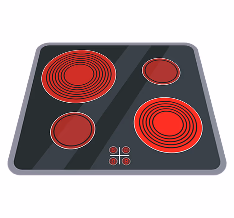 Vinyl tapijt kind voor keuken keramisch koken - TenStickers