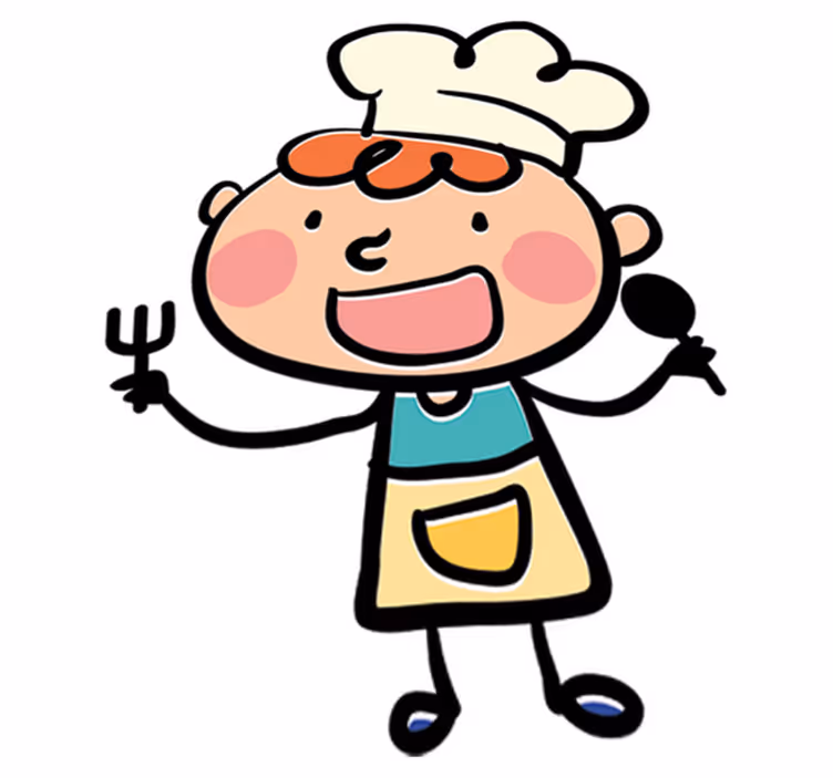 Vinyl tapijt kind little chef - TenStickers