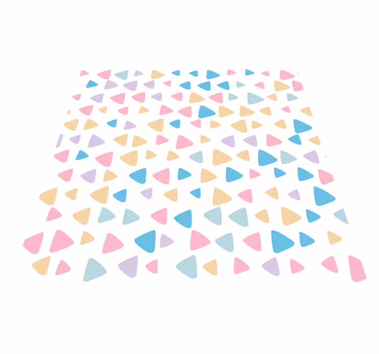 Vinyl tapijt kind met pastel kleuren patroon - TenStickers