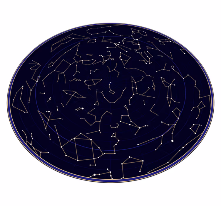 Vinyl tapijt kind sterrenkaart - TenStickers
