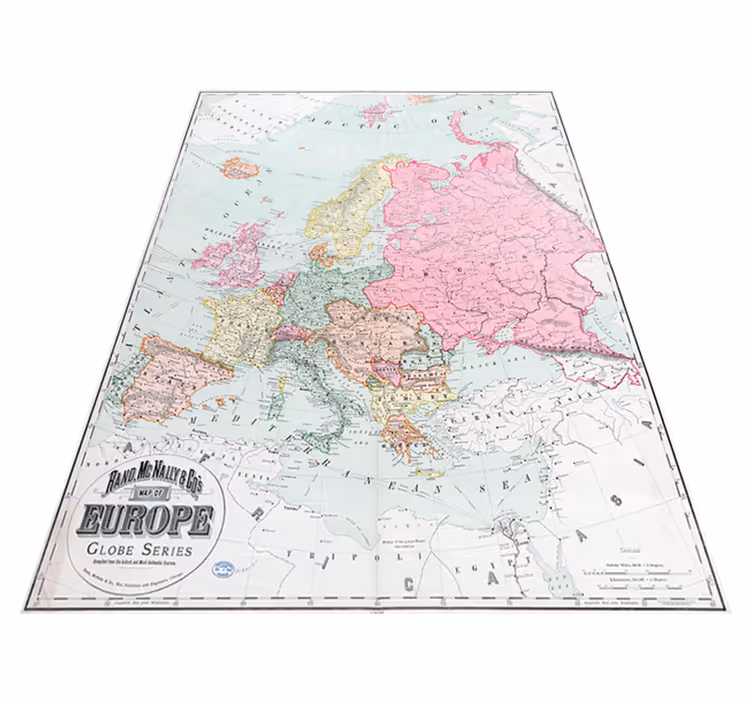 Vinyl tapijt wereldkaart europa kaart 1900 - TenStickers