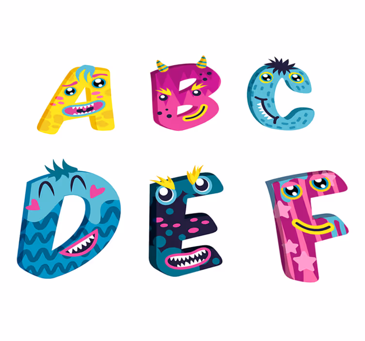 Vinyl tapijt kind cpp_privalia kinderletters alfabet - TenStickers