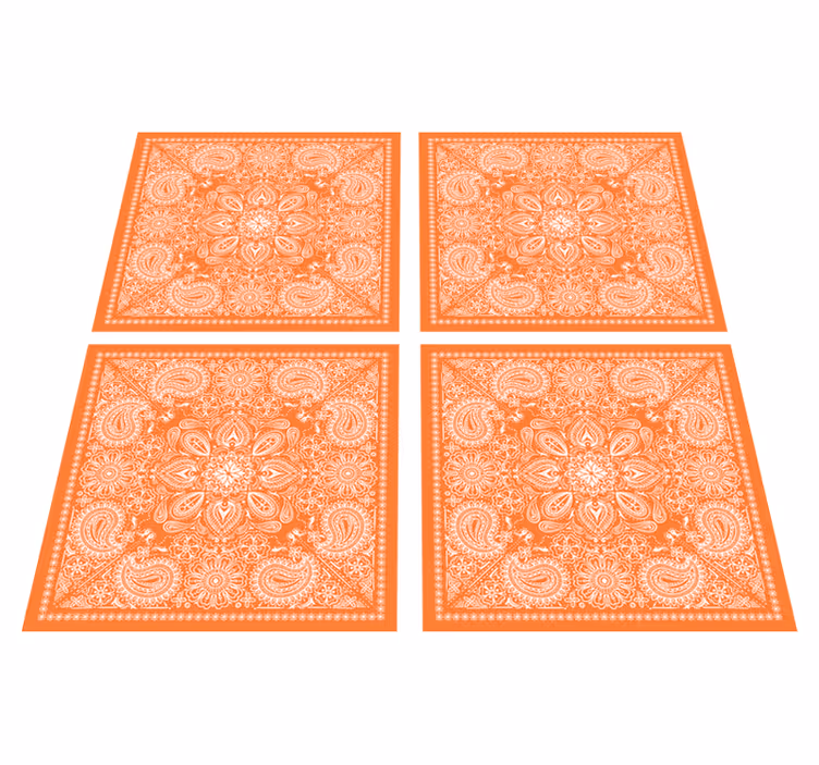 Vinyl tapijt badkamer paisley tegel - TenStickers