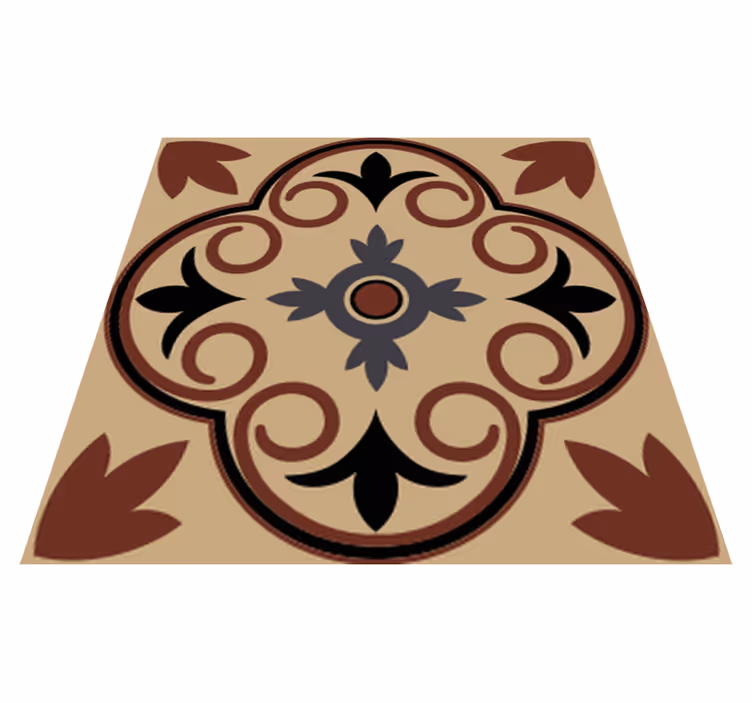 Vinyl tapijt badkamer hydraulisch vintage cementpatroon - TenStickers