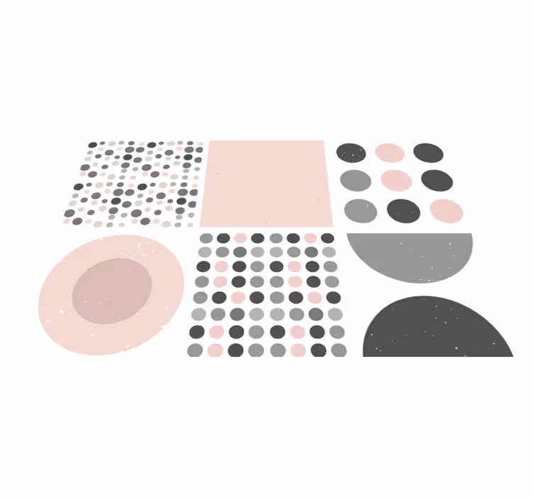 Vinyl tapijt badkamer scandinavische rebekka tegels - TenStickers