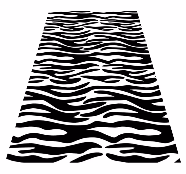 Vinyl tapijt badkamer dierenprint zebra douchewand - TenStickers