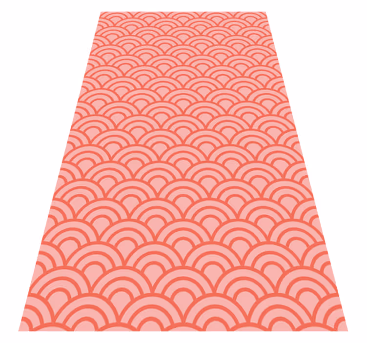 Vinyl tapijt badkamer living coral pantone - TenStickers