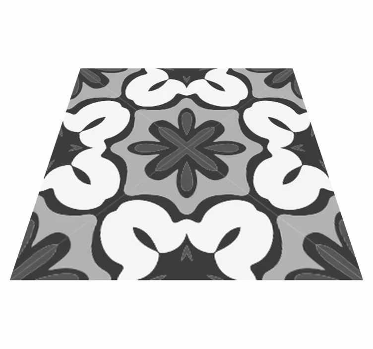 Vinyl tapijt badkamer hydraulisch grijs gracia stijl - TenStickers
