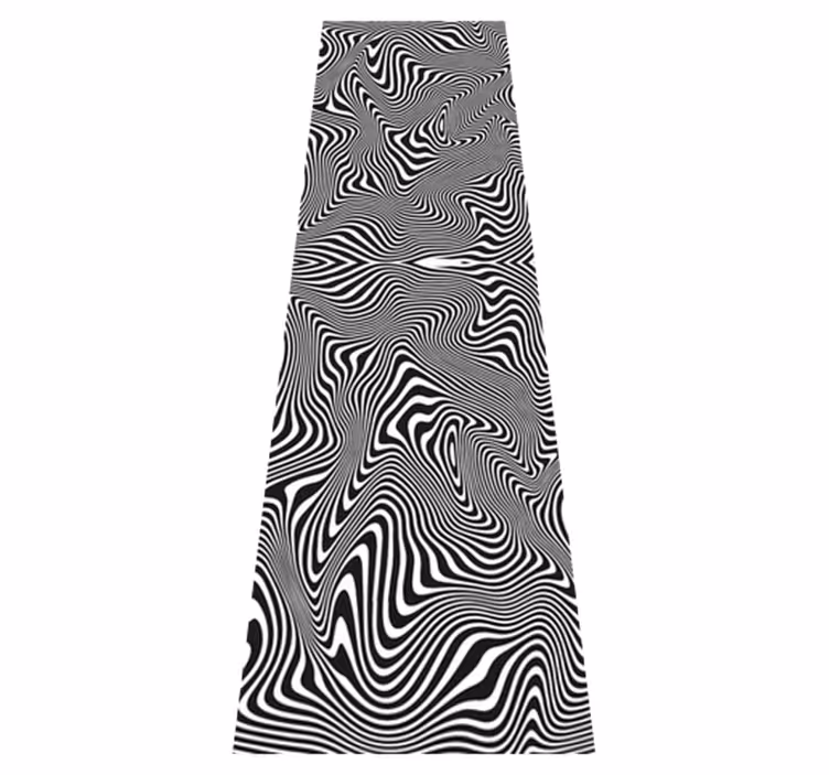 Vinyl tapijt badkamer zebra 3d effect douche - TenStickers