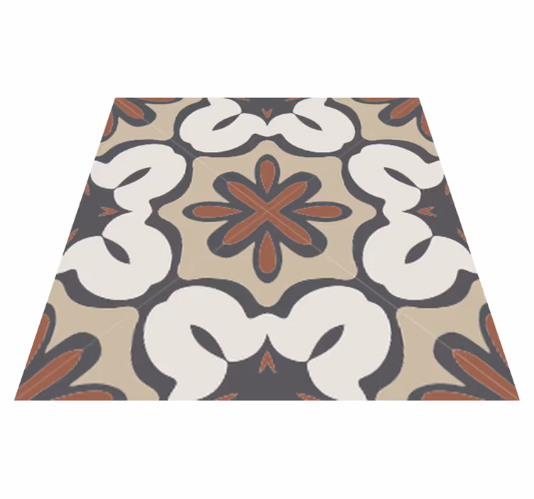 Vinyl tapijt badkamer hydraulisch bruin gracia stijl - TenStickers