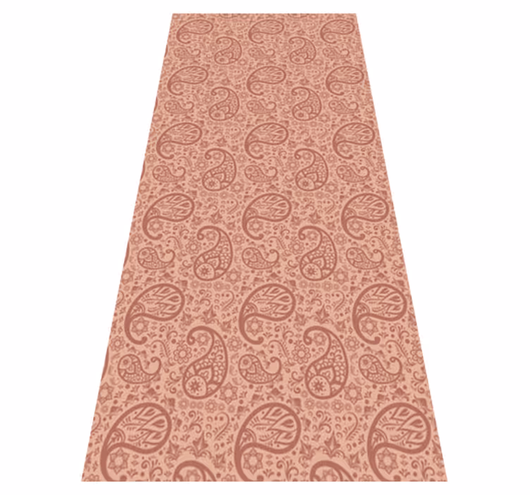 Vinyl tapijt keuken paisley patroon koelkast - TenStickers