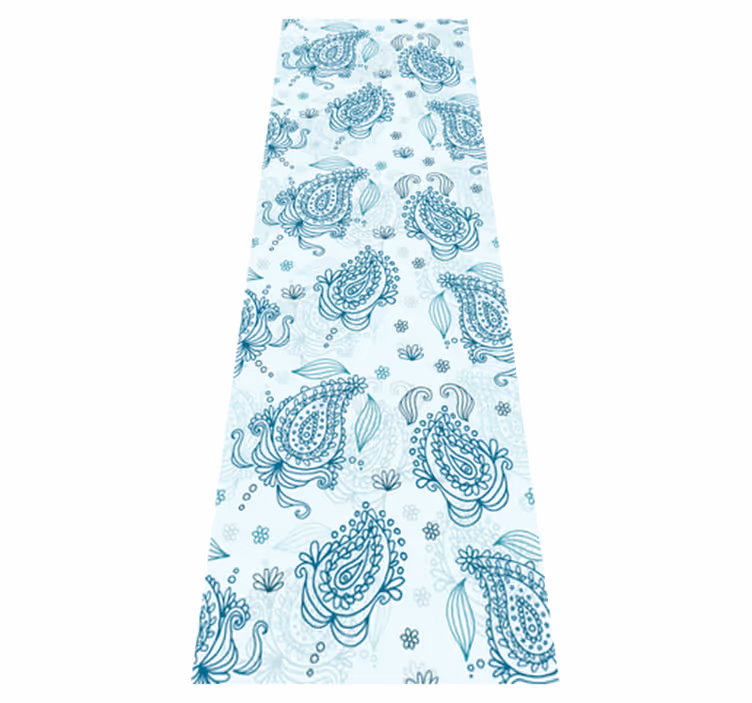 Vinyl tapijt keuken floral paisley koelkast - TenStickers
