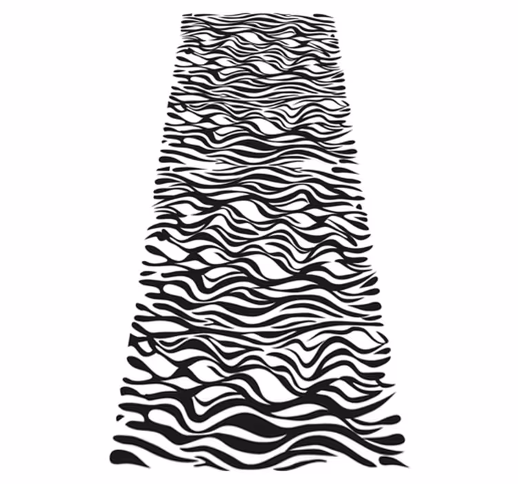 Vinyl tapijt keuken zebra achtergrond koelkast - TenStickers