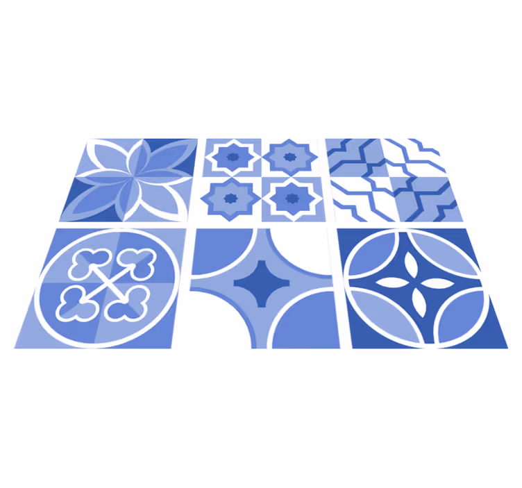 Vinyl tapijt keuken azulejos cindito tegels - TenStickers