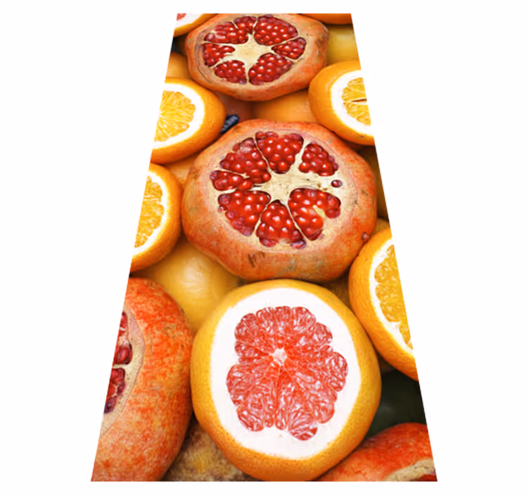 Vinyl tapijt keuken gesneden fruit - TenStickers