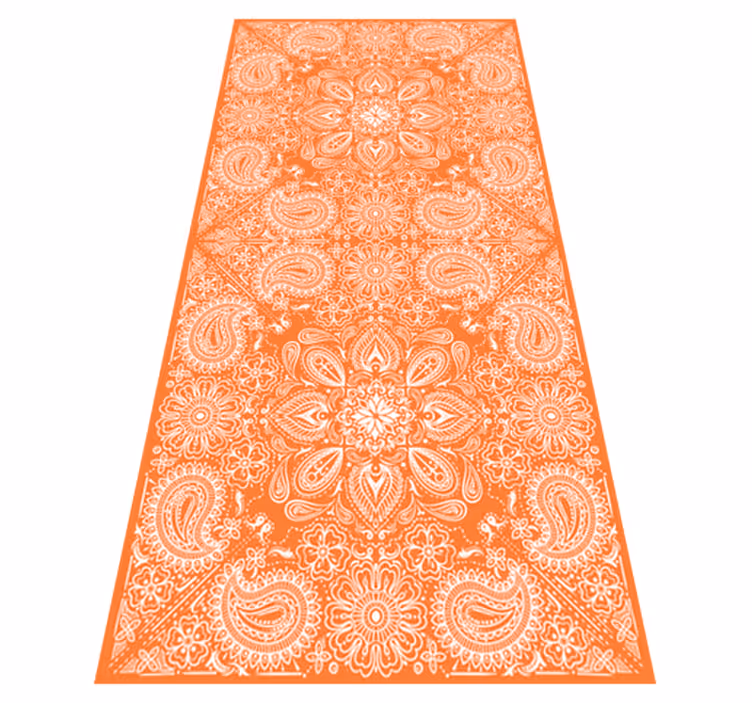 Vinyl tapijt keuken paisley tegel koelkast - TenStickers
