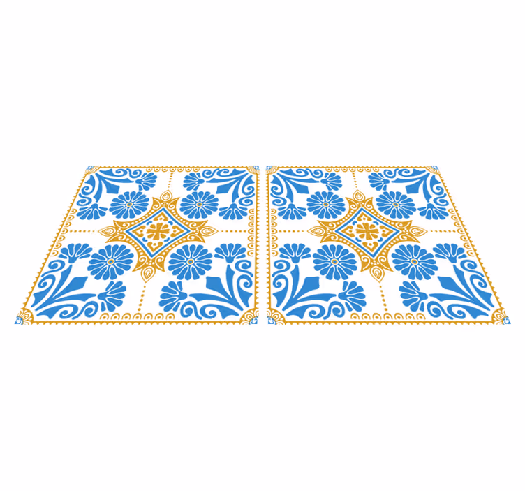 Vinyl tapijt keuken in marokkaans cementtegels design - TenStickers