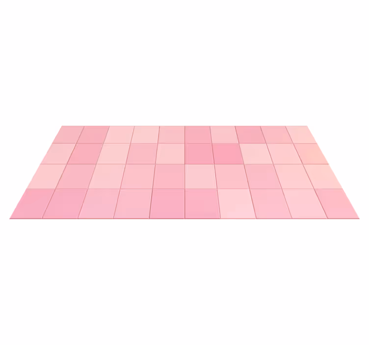 Vinyl tapijt keuken roze vierkante tegels - TenStickers