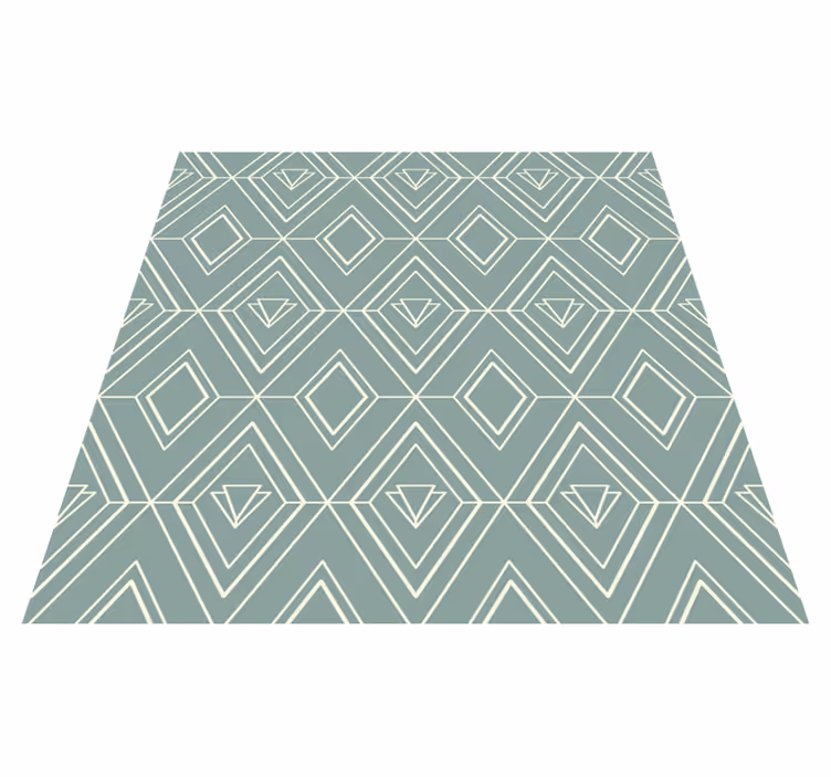 Vinyl tapijt keuken art deco geometrisch patroon - TenStickers