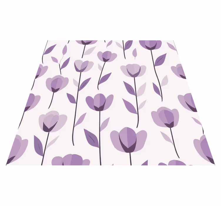 Vinyl tapijt keuken met bloemenprint ontwerp - TenStickers