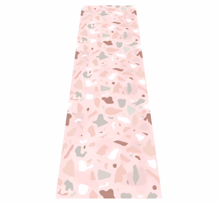 Vinyl tapijt keuken roze terrazzo patroon - TenStickers