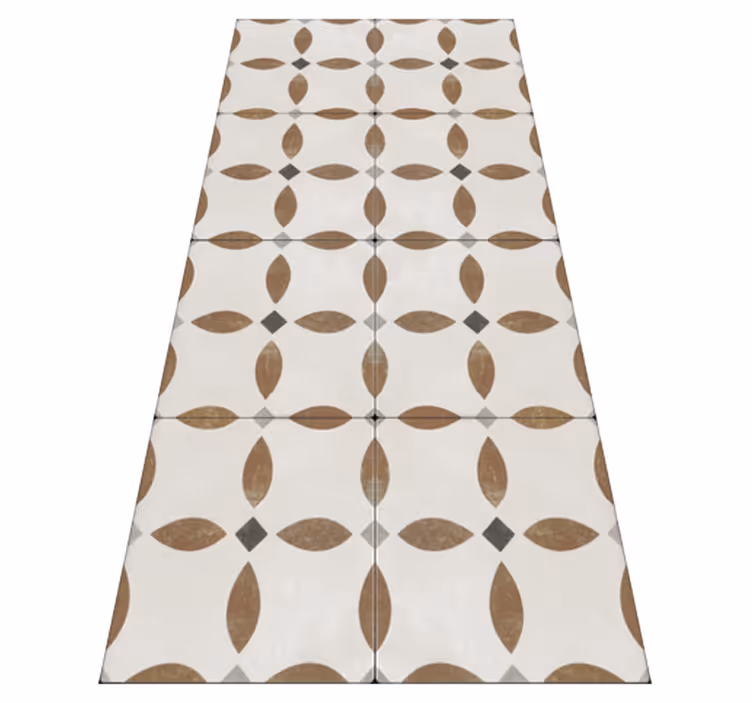 Vinyl tapijt keuken met romeinse stijl tegels - TenStickers