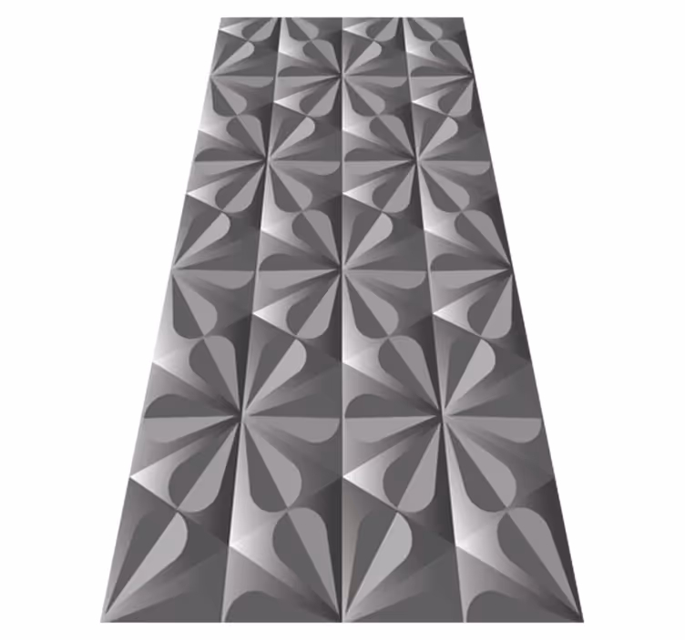 Vinyl tapijt keuken vintage geometrisch bloemenpatroon - TenStickers
