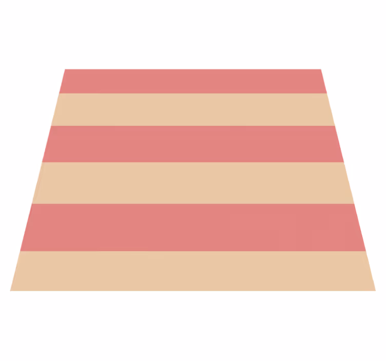 Vinyl tapijt keuken met roze horizontale strepen - TenStickers