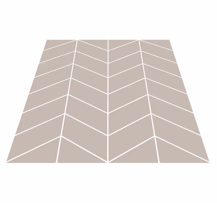 Vinyl tapijt keuken scandinavisch stijl beige wit - TenStickers