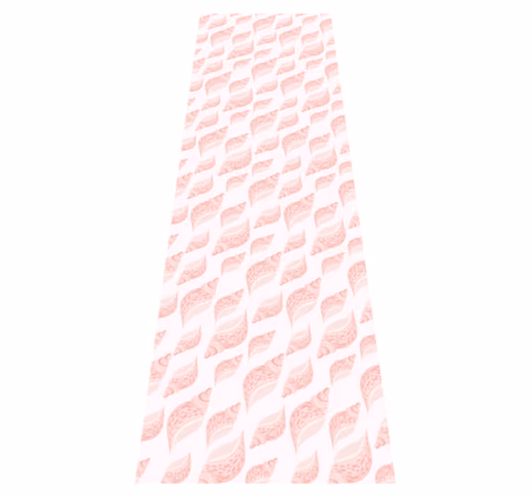 Vinyl tapijt slaapkamer trendy roze schelp patroon - TenStickers