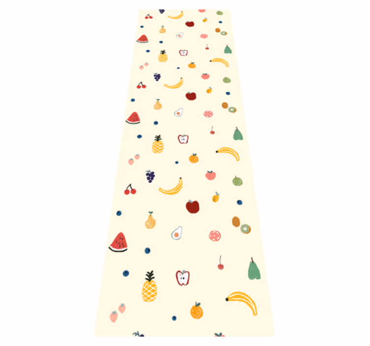 Vinyl tapijt slaapkamer kleurrijk fruitpatroon - TenStickers