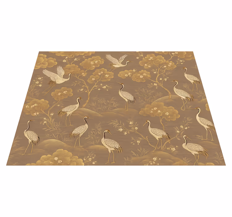 Vinyl tapijt slaapkamer oud aziatisch landschap - TenStickers
