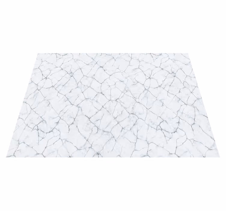 Vinyl tapijt slaapkamer witte gebroken marmer - TenStickers