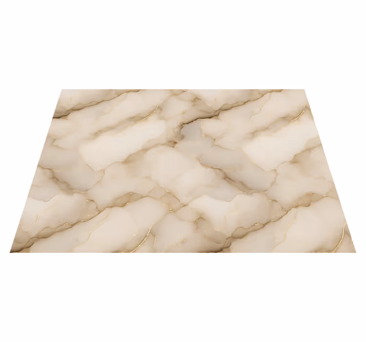 Vinyl tapijt slaapkamer luxe witte en gouden marmer - TenStickers