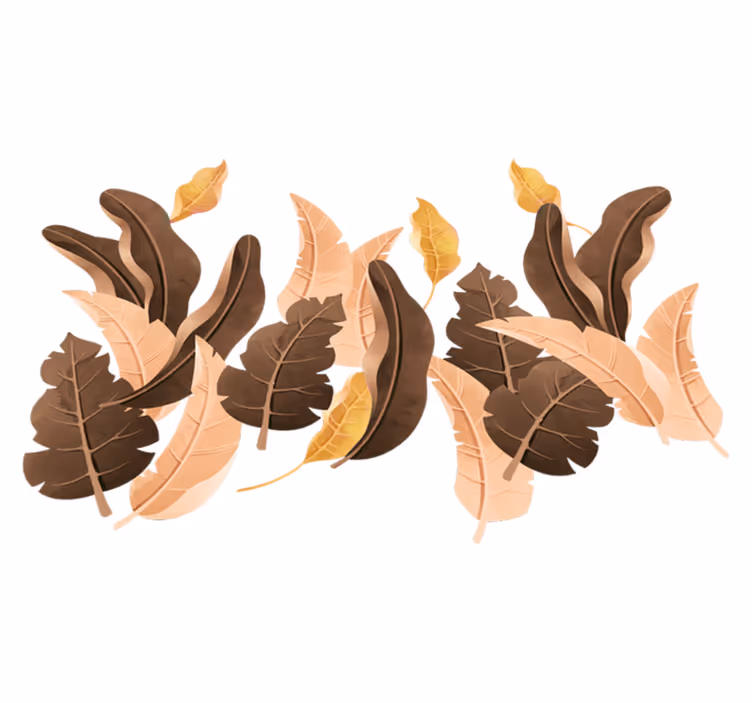 Vinyl tapijt slaapkamer savannah beige planten - TenStickers