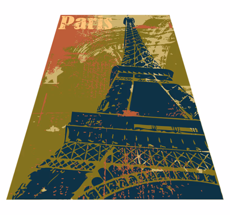 Vinyl tapijt slaapkamer parijs decoratief poster - TenStickers